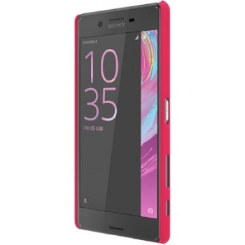 Nillkin f. shield dėklas raudonas + plėvelė (Sony xperia x performance telefonui)